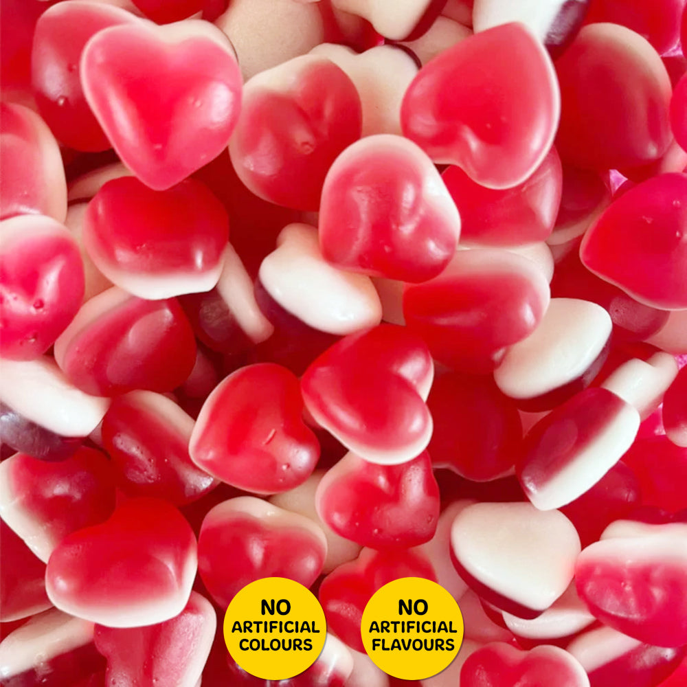 Strawberry Gummy Hearts Candy