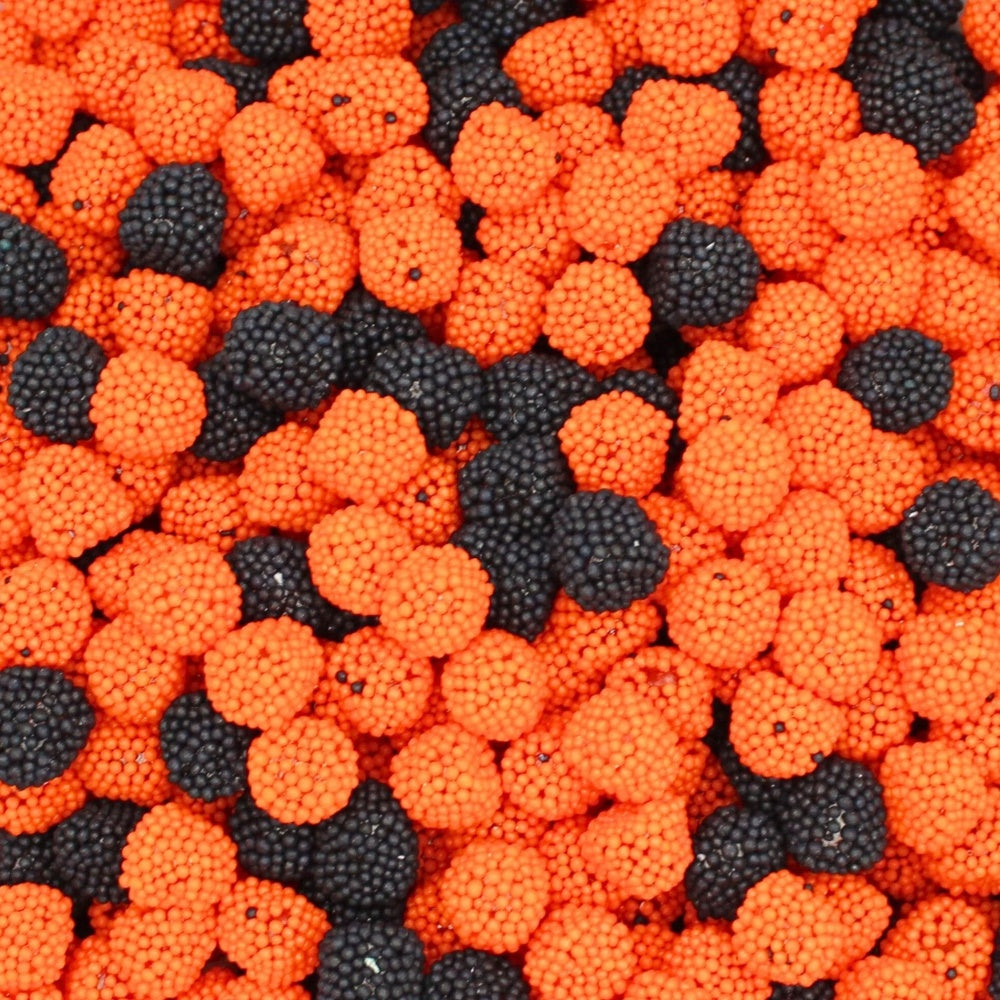 Mini Black & Orange Dots Candy