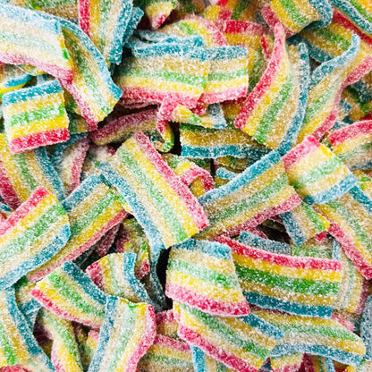 Mini Fizzy Rainbow Belts Candy