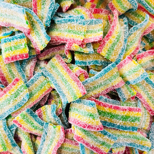 Mini Fizzy Rainbow Belts Candy