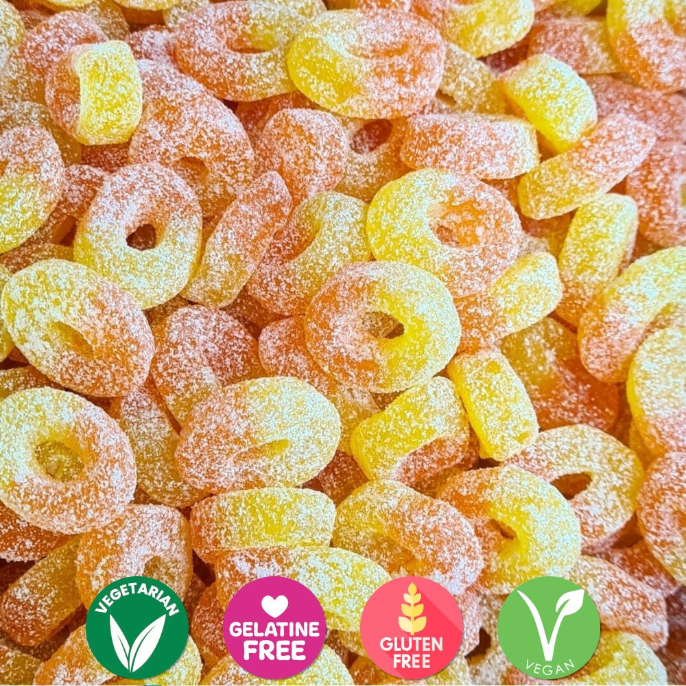 Vegan Peach Rings - 100gms