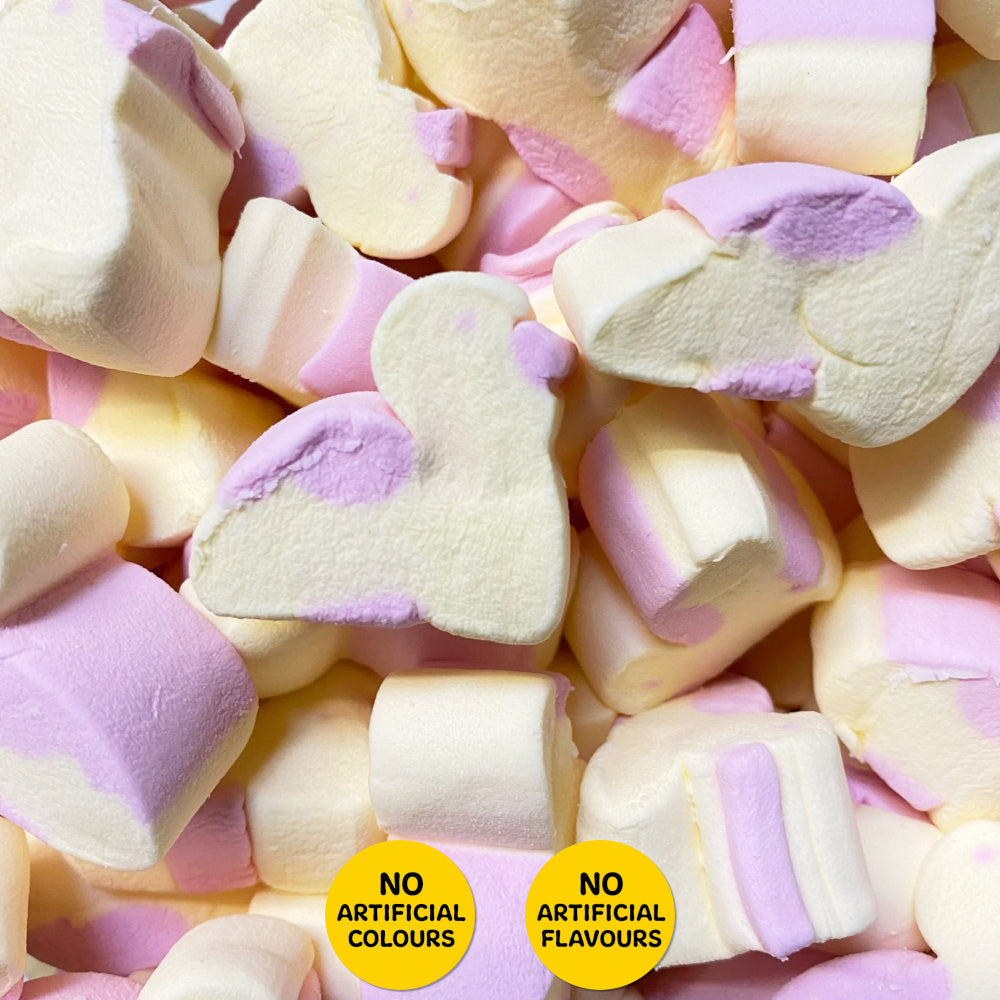 Yellow & Pink Chick Marshmallows - 100gms