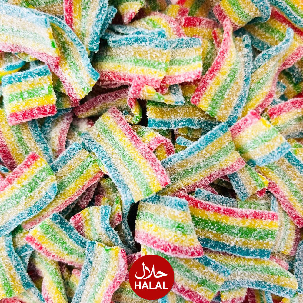 Mini Fizzy Rainbow Belts Candy