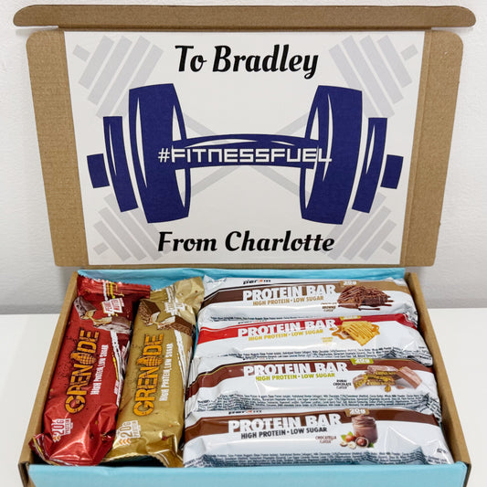 Personalised Protein Bars Gift Box for Men