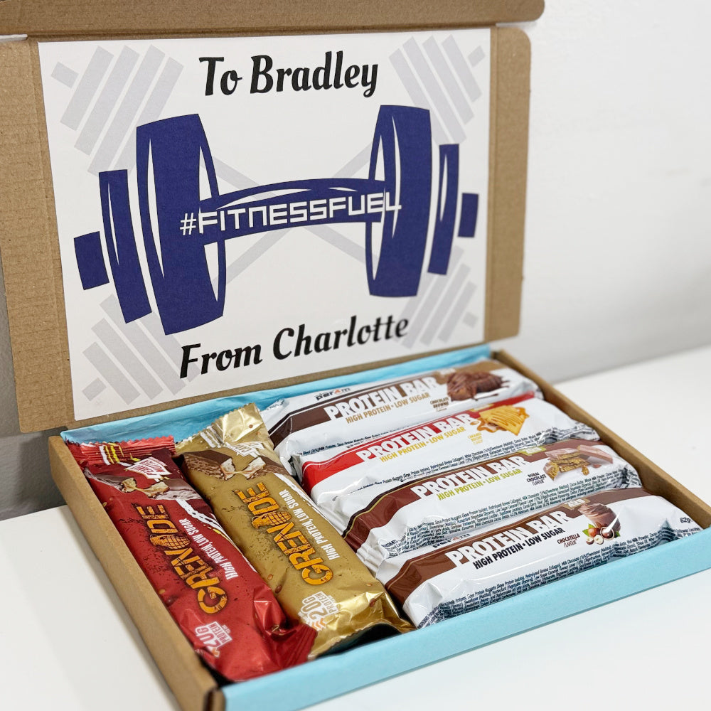 Personalised Protein Bars Gift Box for Men