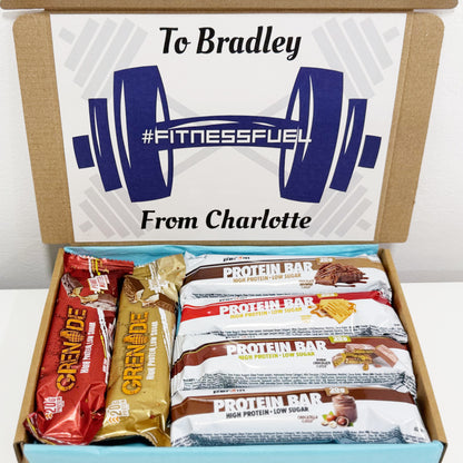 Personalised Protein Bars Gift Box for Men