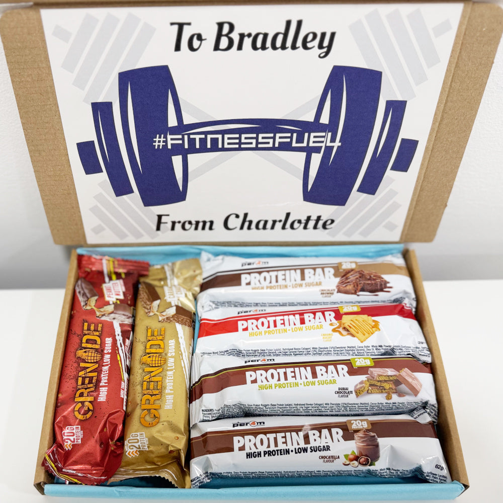 Personalised Protein Bars Gift Box for Men