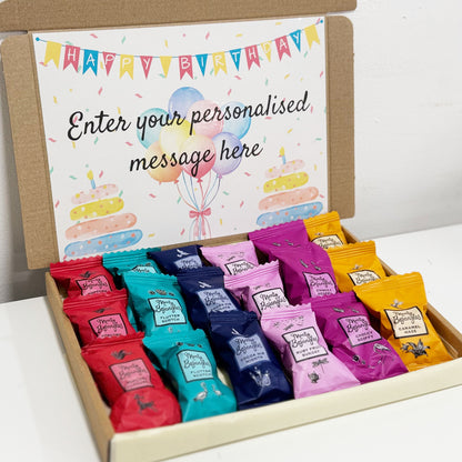 Personalised Bright Birthday Box with Monty Bojangles Chocolates
