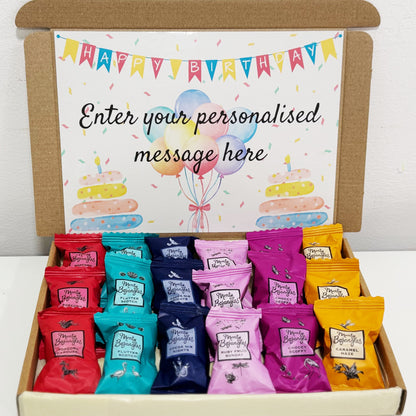 Personalised Bright Birthday Box with Monty Bojangles Chocolates