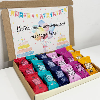 Personalised Bright Birthday Box with Monty Bojangles Chocolates