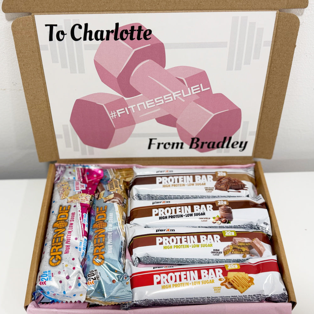 Personalised Protein Bars Gift Box for Women