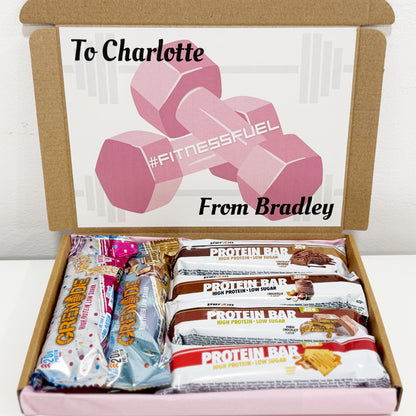Personalised Protein Bars Gift Box for Women