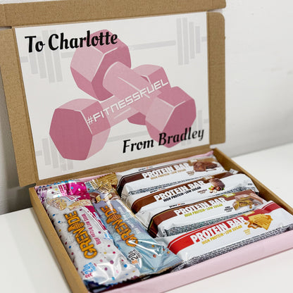 Personalised Protein Bars Gift Box for Women