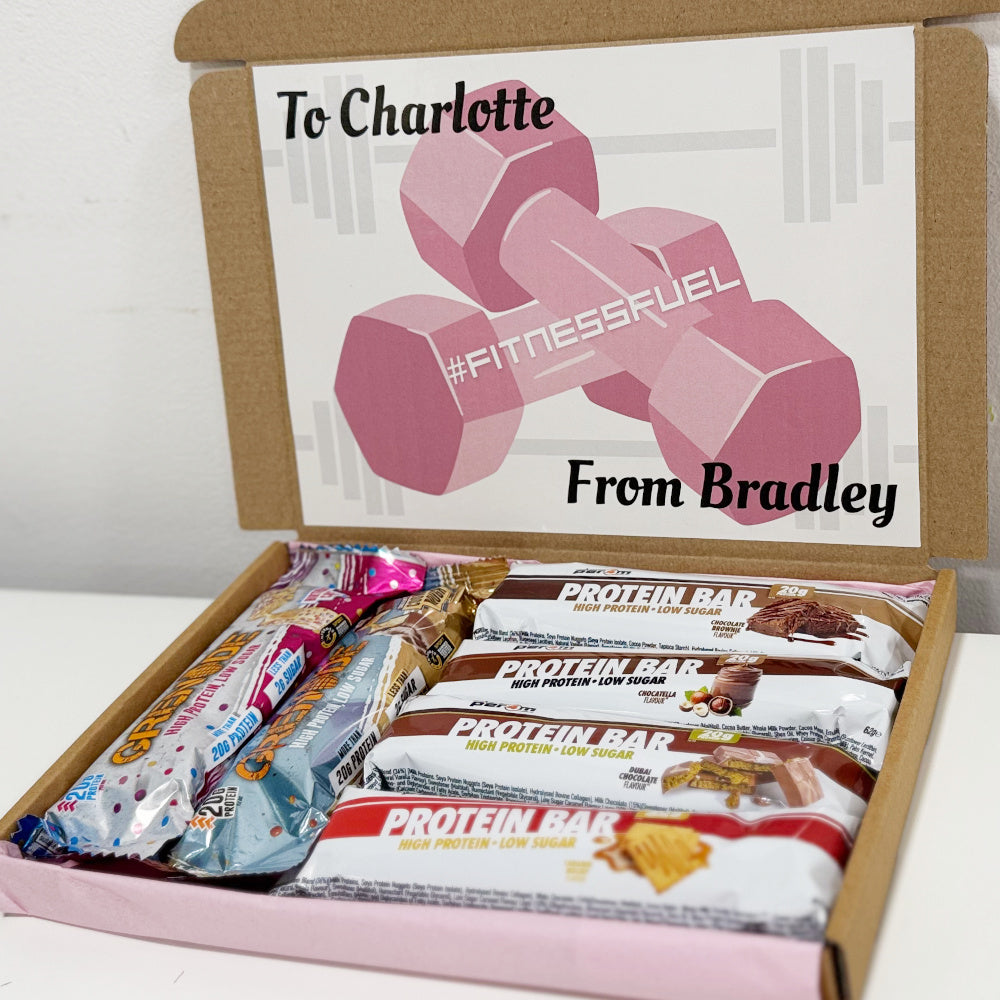 Personalised Protein Bars Gift Box for Women