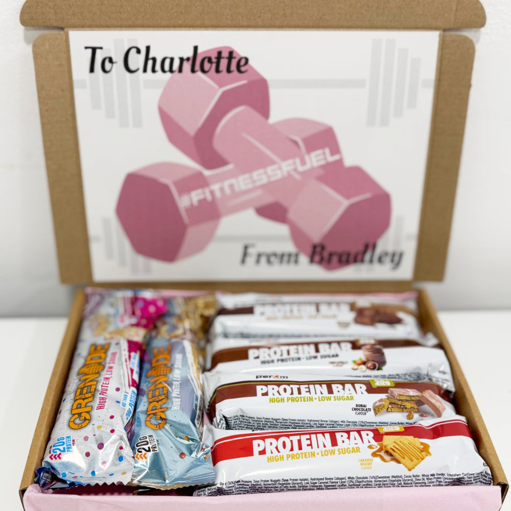Personalised Protein Bars Gift Box for Women