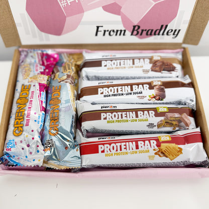 Personalised Protein Bars Gift Box for Women