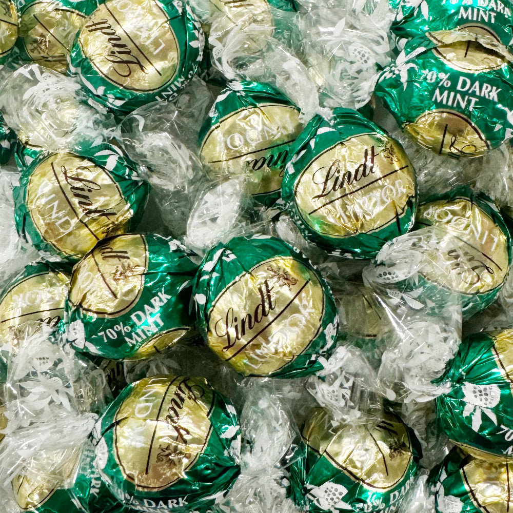 Lindt Lindor 70% Dark Mint Chocolate Truffles - Perfect Party Favour ...
