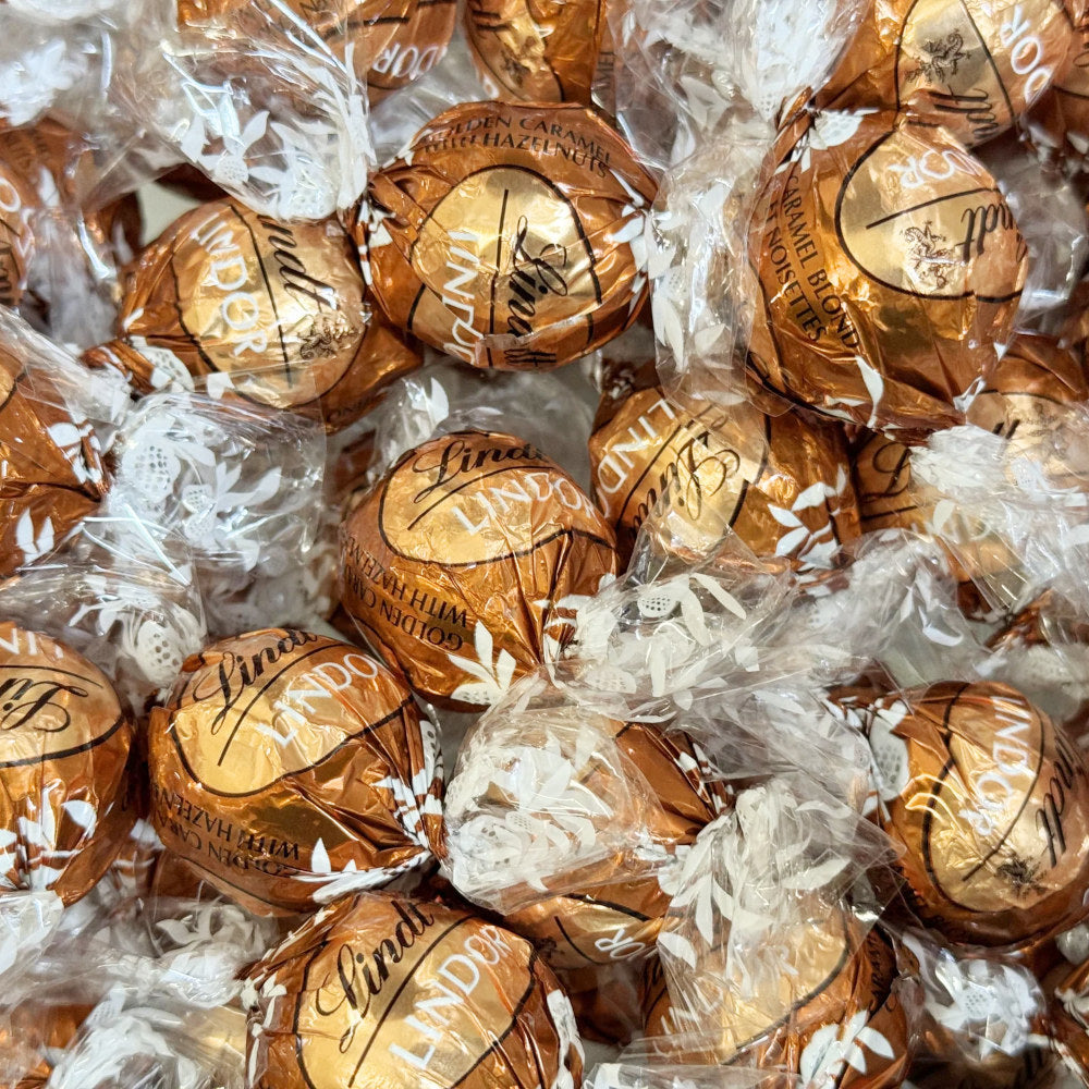 Lindt Lindor Golden Caramel & Hazelnut Chocolate Truffle