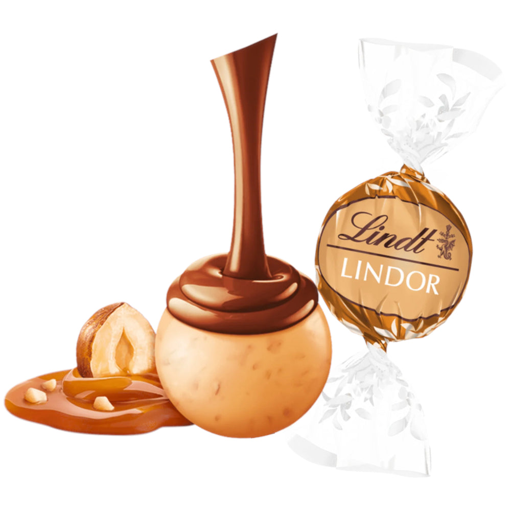 Lindt Lindor Golden Caramel & Hazelnut Chocolate Truffle