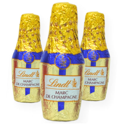 Lindt Marc de Champagne Liqueur filled Dark Chocolate Bottle
