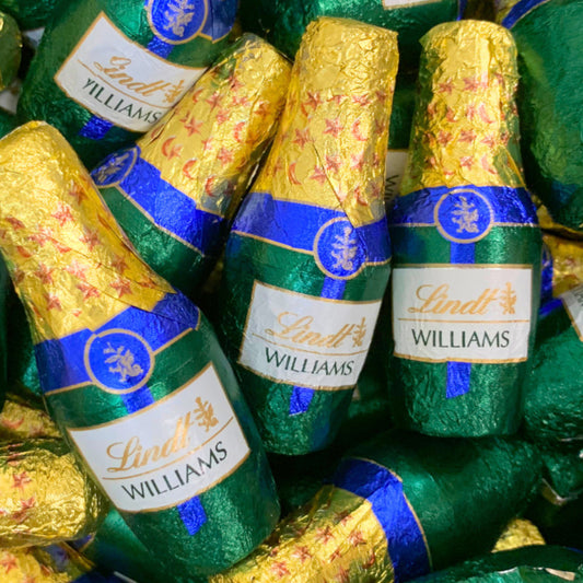 Lindt Williams Pear Liqueur filled Dark Chocolate Bottle