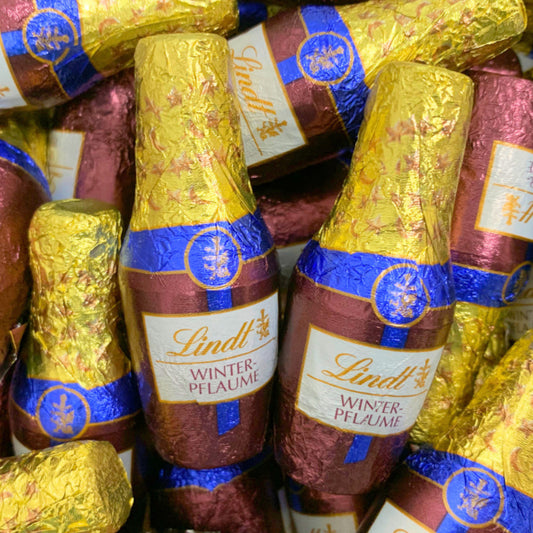 Lindt Winter Plum Liqueur filled Dark Chocolate Bottle