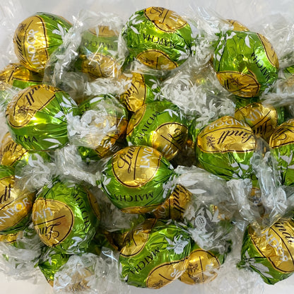 Lindt Matcha White Chocolate Truffles in a Victorian Jar