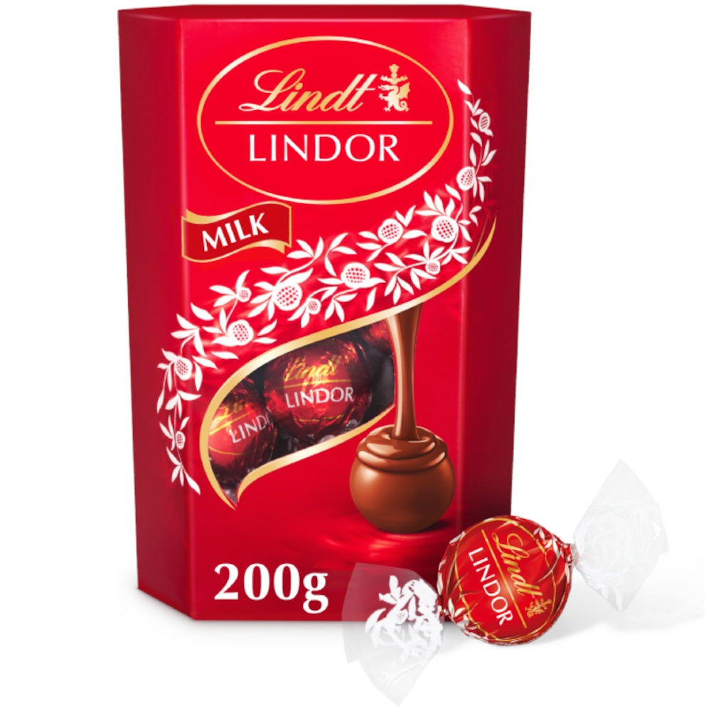 Lindt Lindor Milk Chocolate Truffles Box 200gm