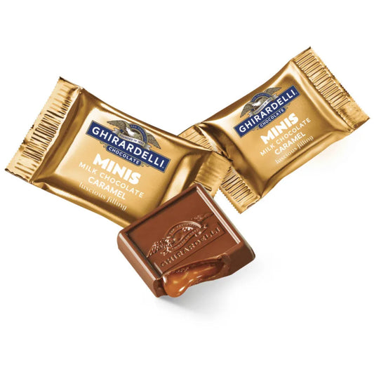 Mini Ghirardelli Caramel Milk Chocolate Squares