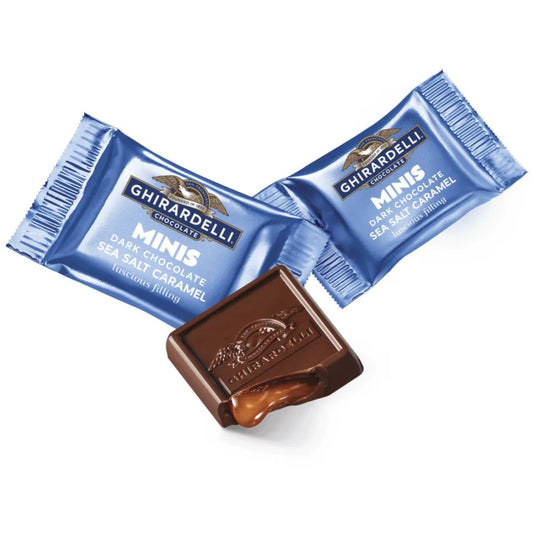 Mini Ghirardelli Salted Caramel Dark Chocolate Squares