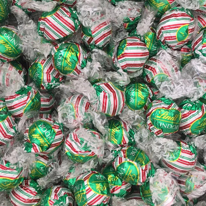 Lindt Peppermint Cookie Truffles in a Victorian Jar