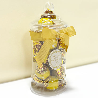 Lindt Popcorn Milk Chocolate Truffles in a Victorian Jar