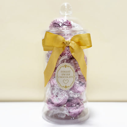 Lindt Sakura Cherry Blossom Chocolate Truffles in a Victorian Jar