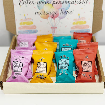 Personalised Bright Birthday Box with Monty Bojangles Chocolates
