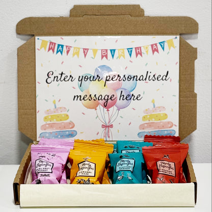 Personalised Bright Birthday Box with Monty Bojangles Chocolates