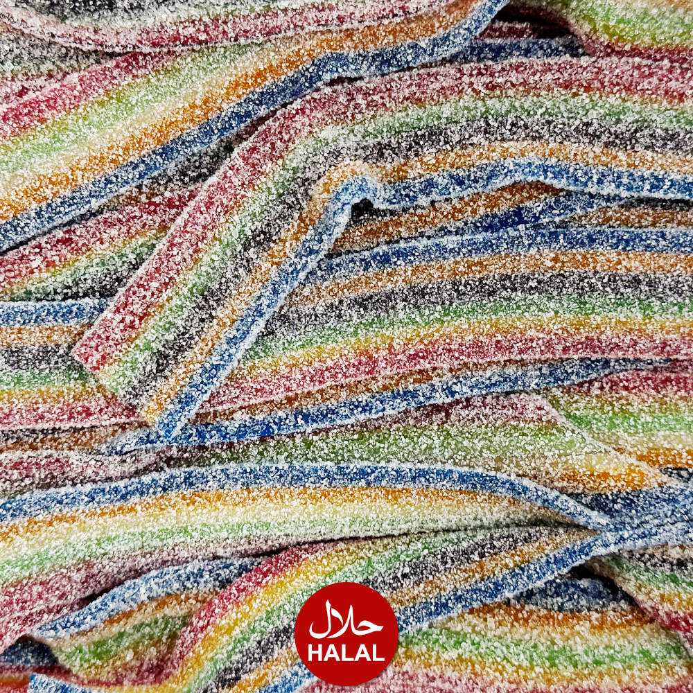 Fizzy Rainbow Belts - 100gms