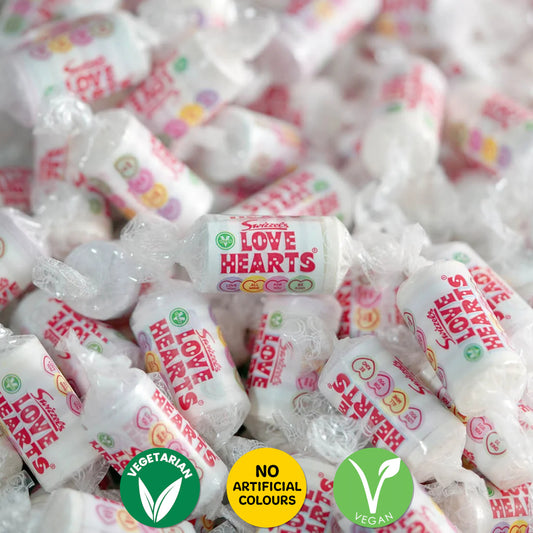 Love Hearts Mini Rolls Candy