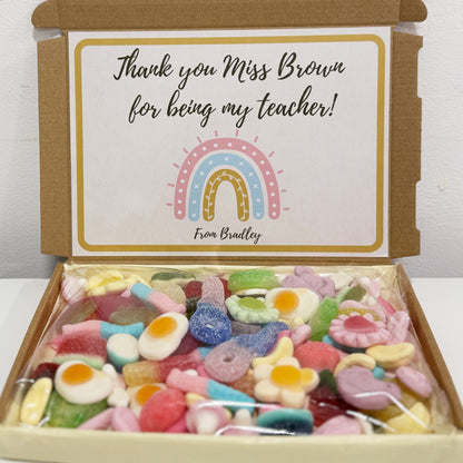 Personalised Thank you Teacher Sweets Gift Box