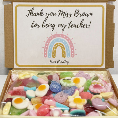 Personalised Thank you Teacher Sweets Gift Box
