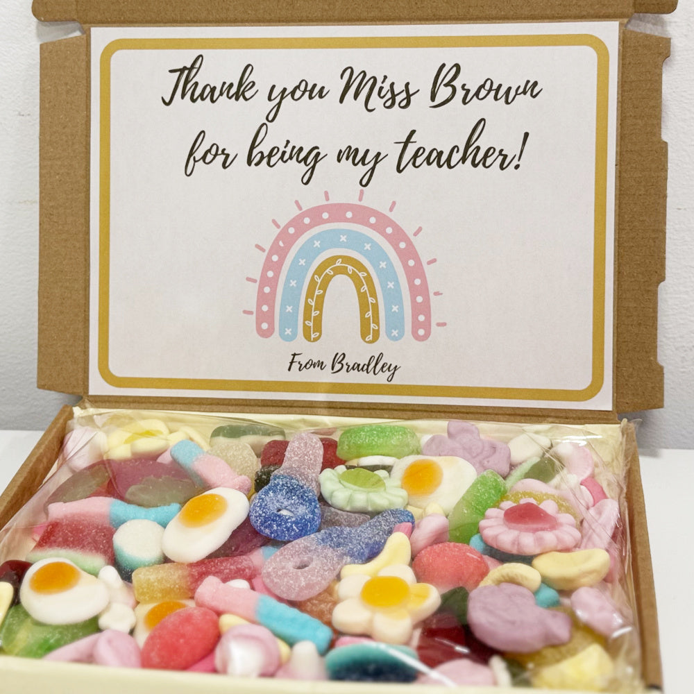 Personalised Thank you Teacher Sweets Gift Box