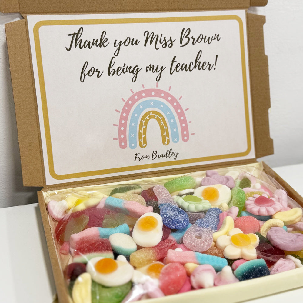 Personalised Thank you Teacher Sweets Gift Box