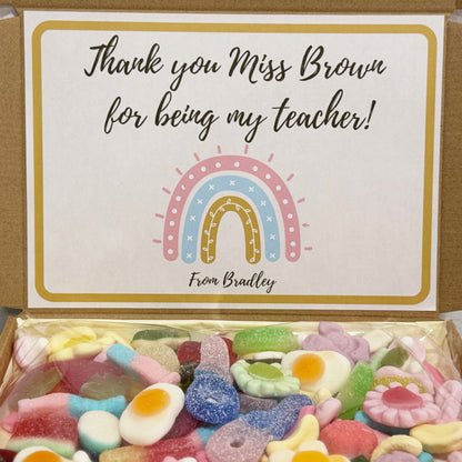 Personalised Thank you Teacher Sweets Gift Box