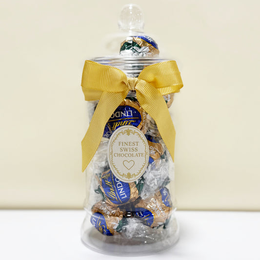 Lindt Vegan Dark Chocolate Truffles in a Victorian Jar
