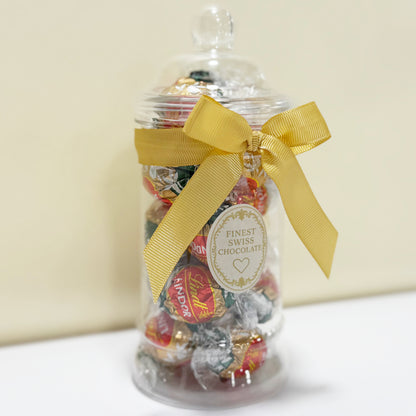 Lindt Vegan Milk Chocolate Truffles in a Victorian Jar