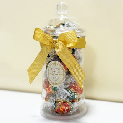 Lindt Vegan Milk Chocolate Truffles in a Victorian Jar