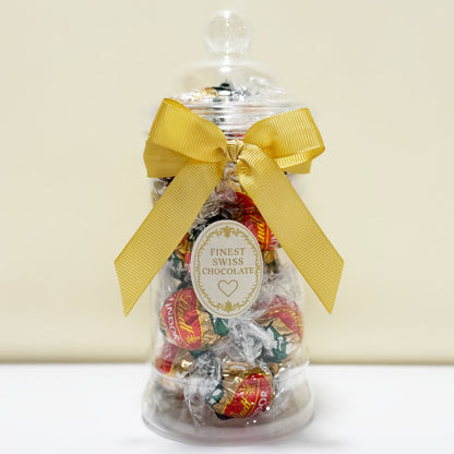 Lindt Vegan Milk Chocolate Truffles in a Victorian Jar