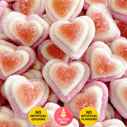 Strawberry Triple Hearts Candy