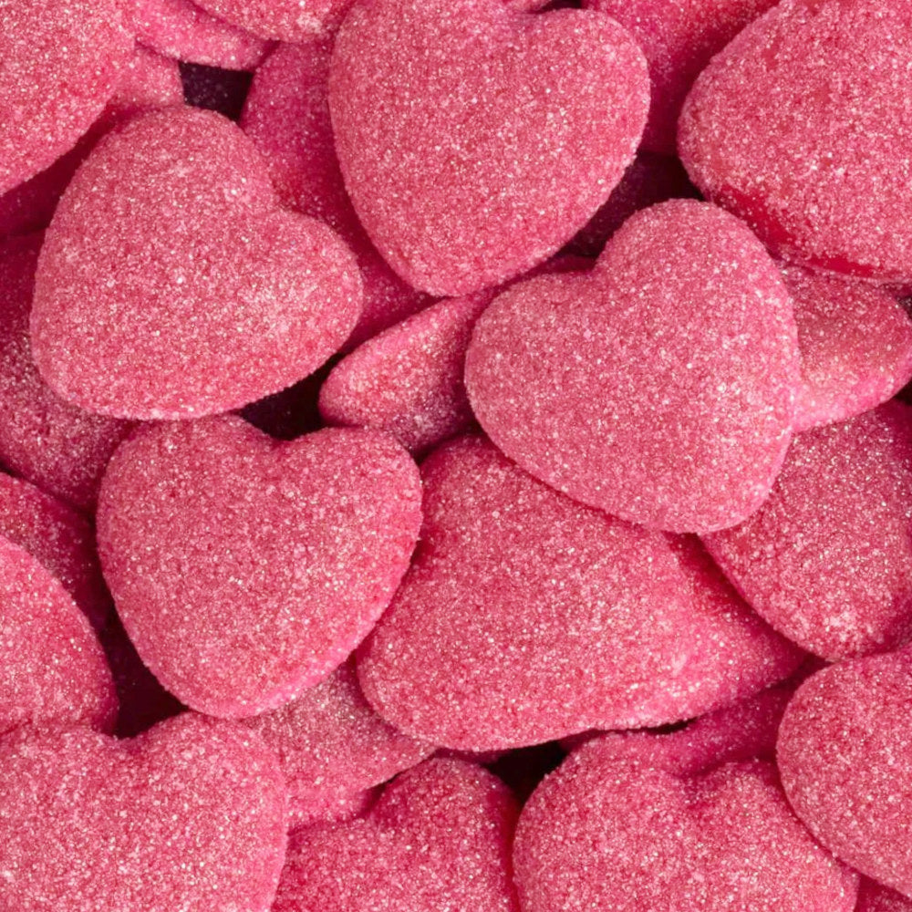 Jelly Filled Strawberry Hearts - 100gms