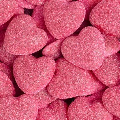 Jelly Filled Strawberry Hearts - 100gms