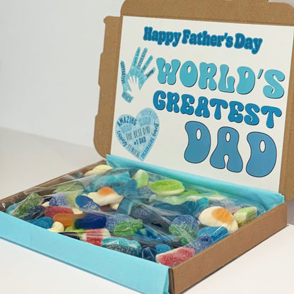 Father's Day 450g Pick and Mix Sweet Box, Worlds Greatest Dad Design